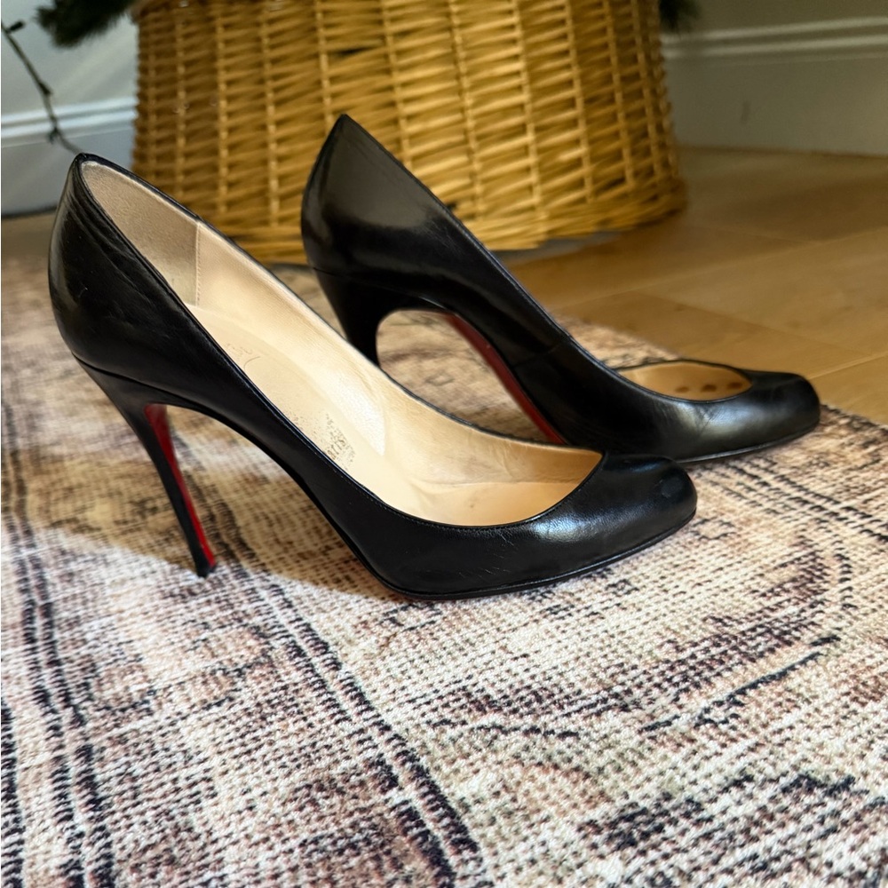 Christian Louboutin Black and Red Heels